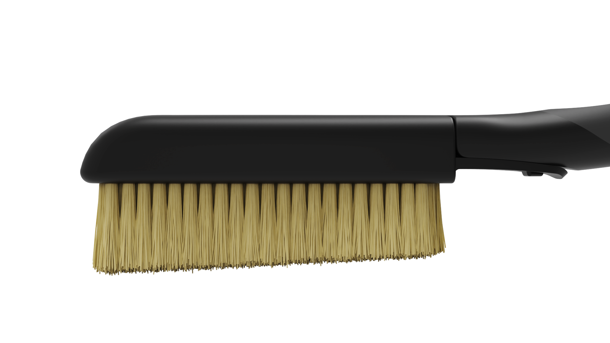 Climbing brush with tapered head bristles