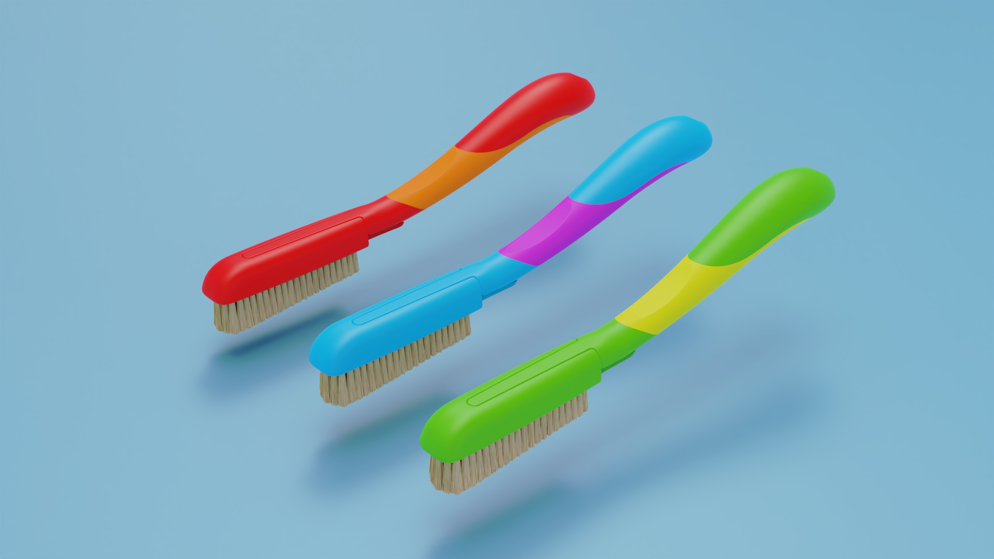 Climbing brush in different colours