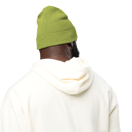 Man with green beanie