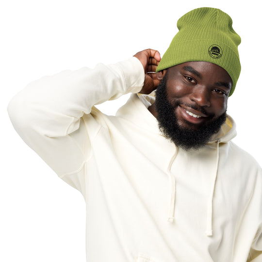 Man with green beanie