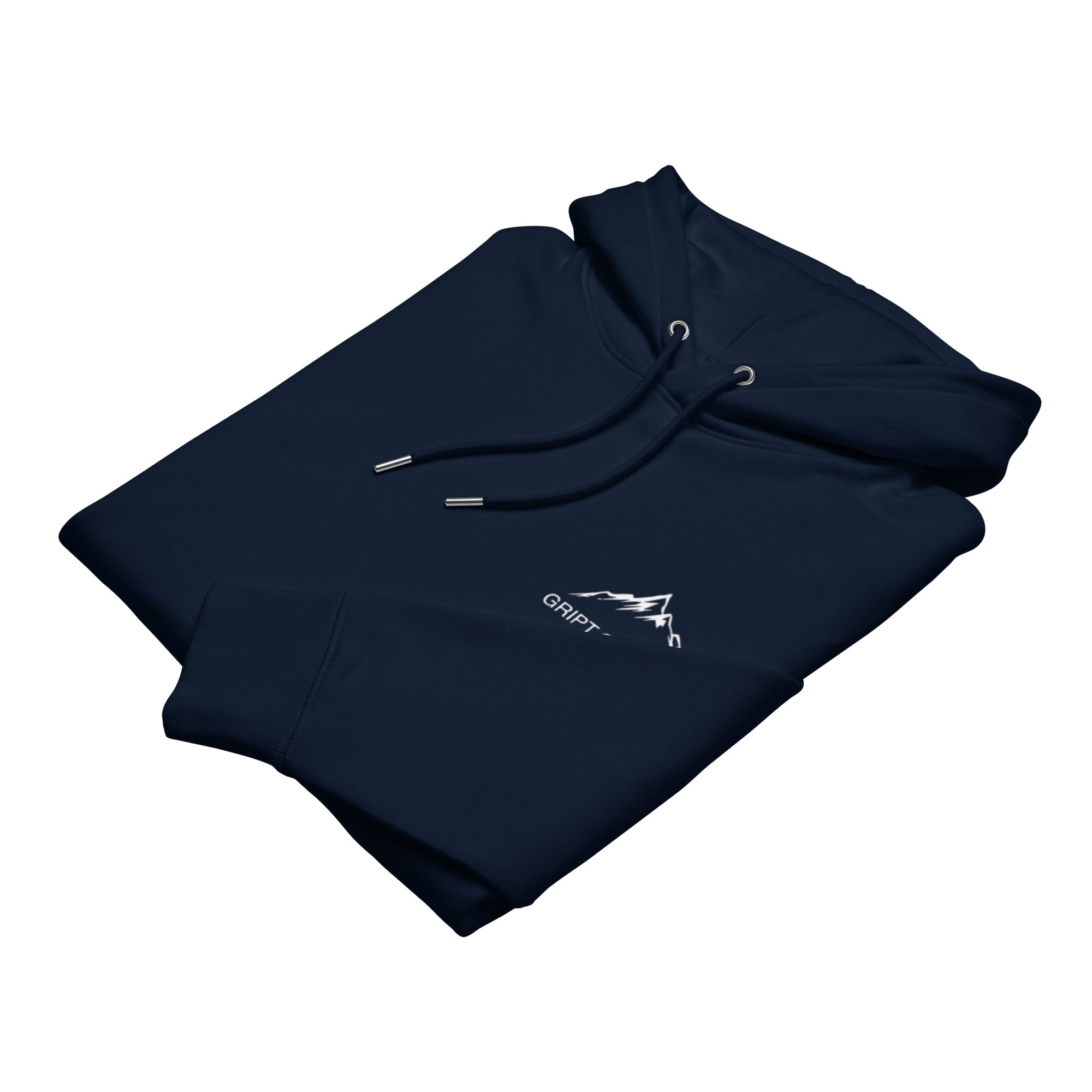 Folded Navy Hoodie