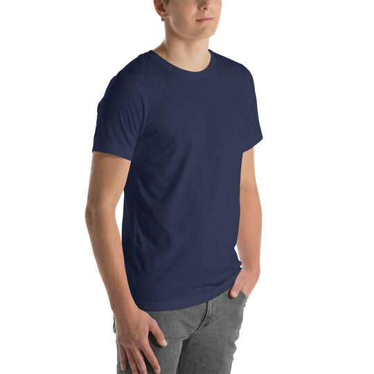 Front of navy climbing tee